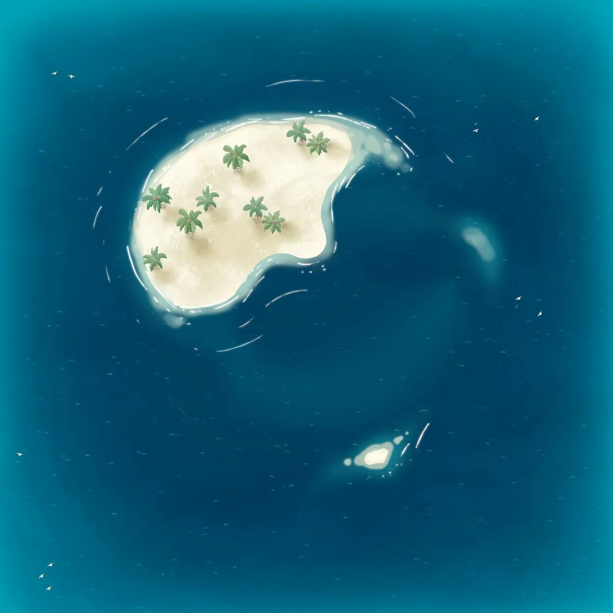 Open Ocean map, Desert Island 7 variant thumbnail