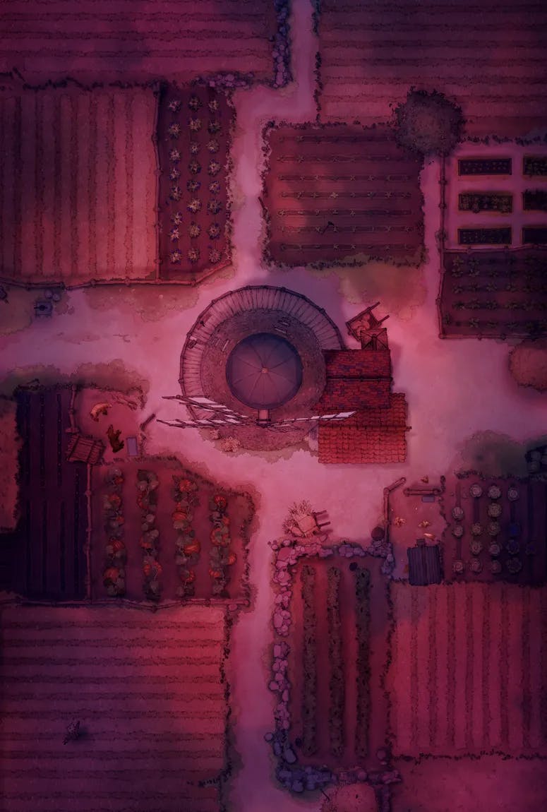 Windmill Farm map, Red Moon Night variant thumbnail