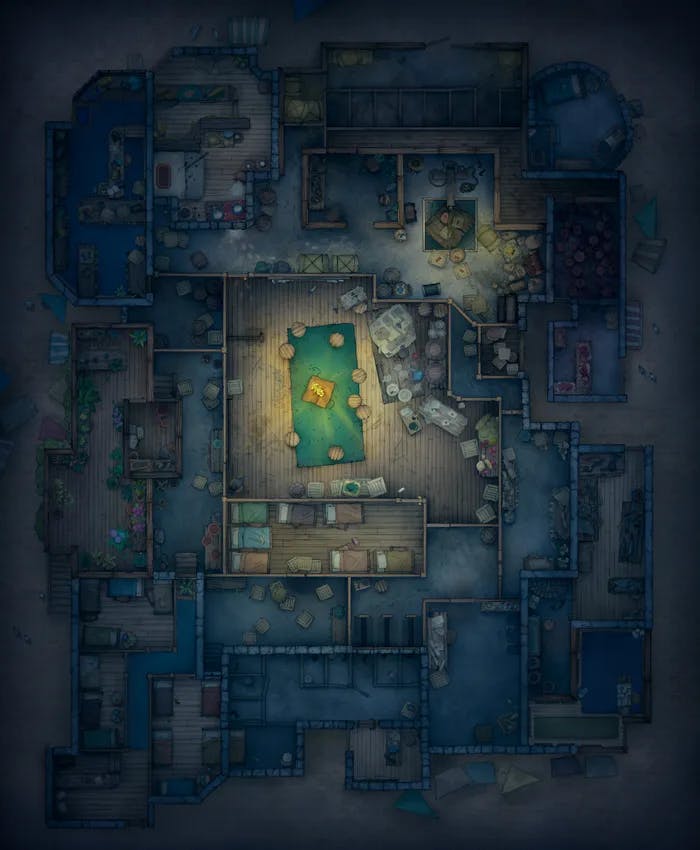 Thieves Guild Hideout map, Golden Relic Night variant thumbnail