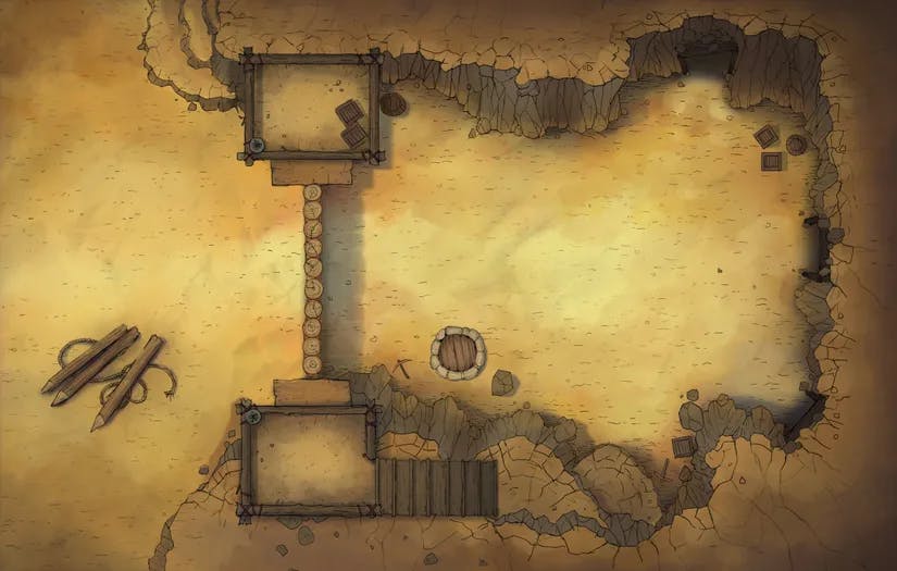 Abandoned Mine Entrance map, Desert Day variant thumbnail