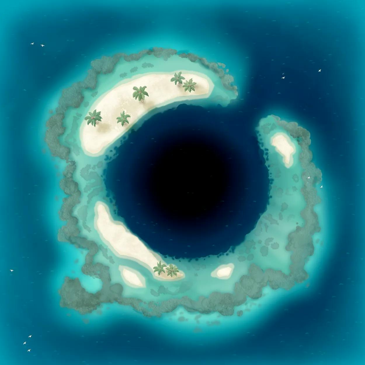 Open Ocean map, Deep Blue Hole variant