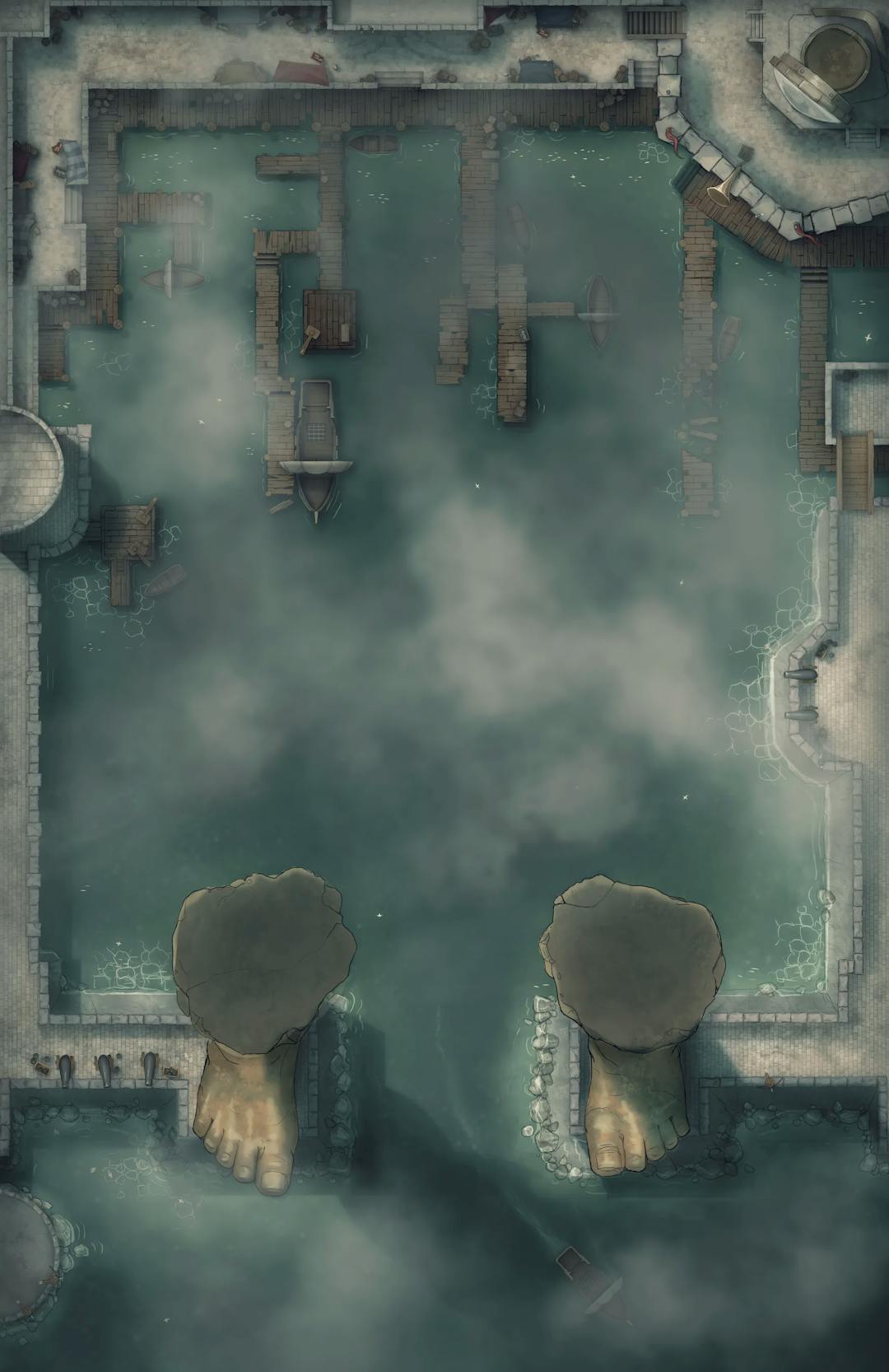 Colossus Port map, Fog variant