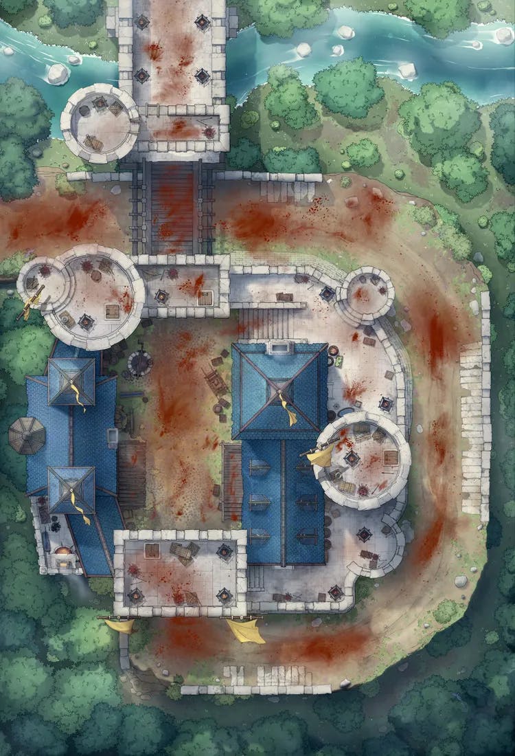 Riverwood Toll Castle map, Bloody Battle variant thumbnail