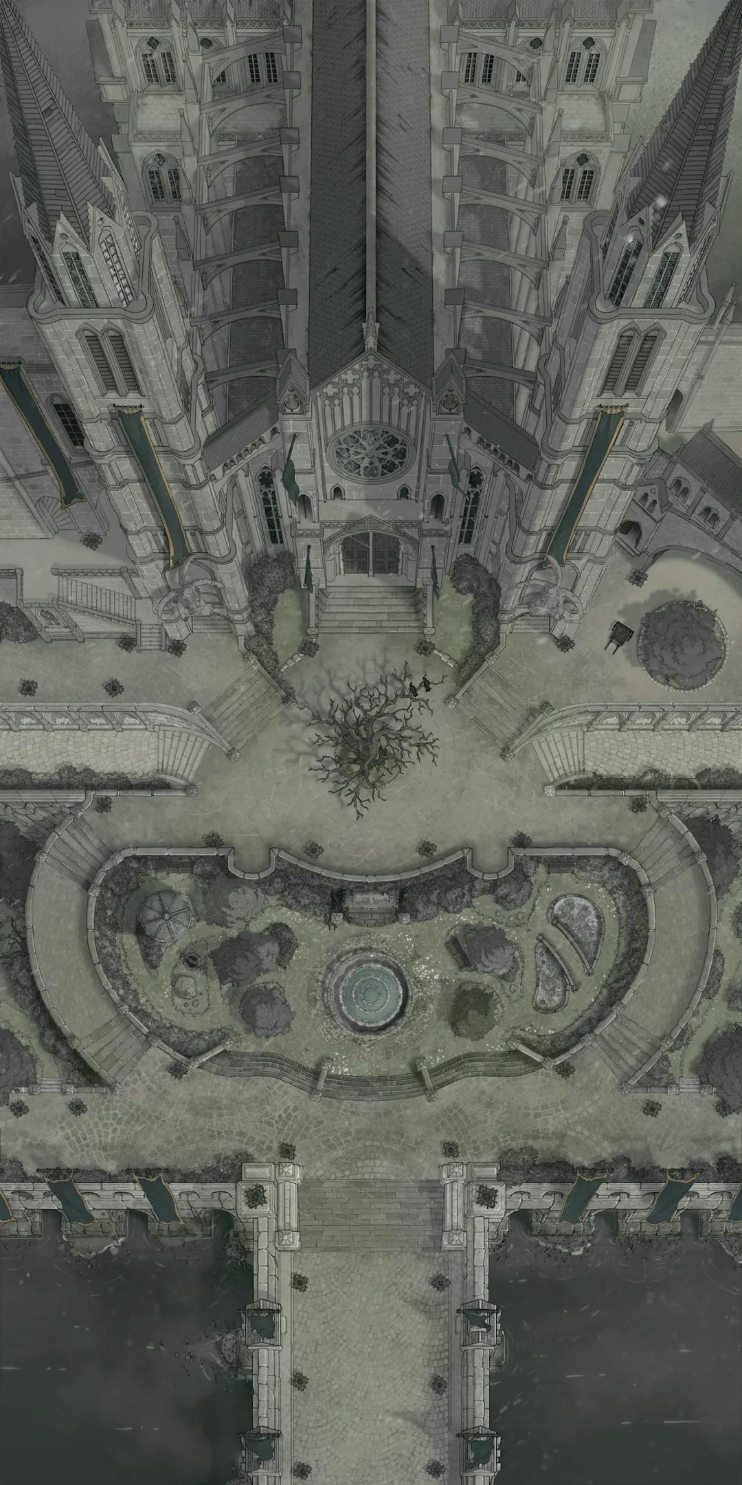 Grand Cathedral map, Abandoned variant