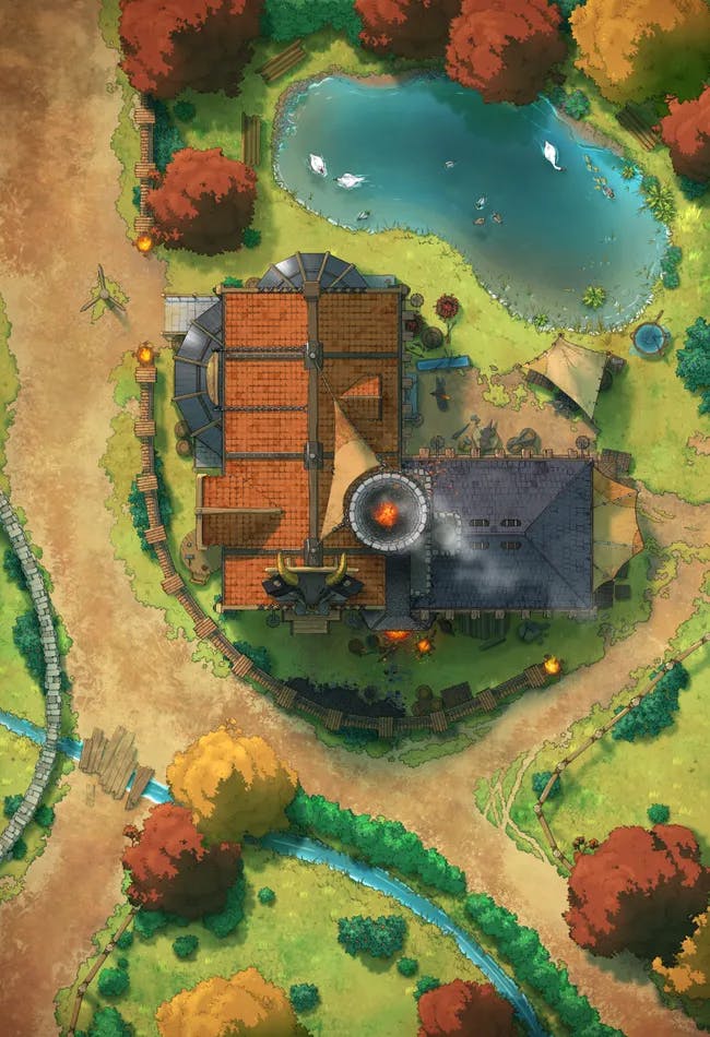 Village Blacksmith map, Autumn variant thumbnail