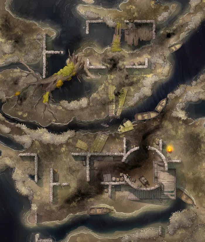 Smuggler's Fen map, Oil Smuggling variant