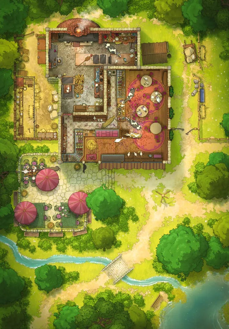Village Bakery map, Open Gate variant thumbnail