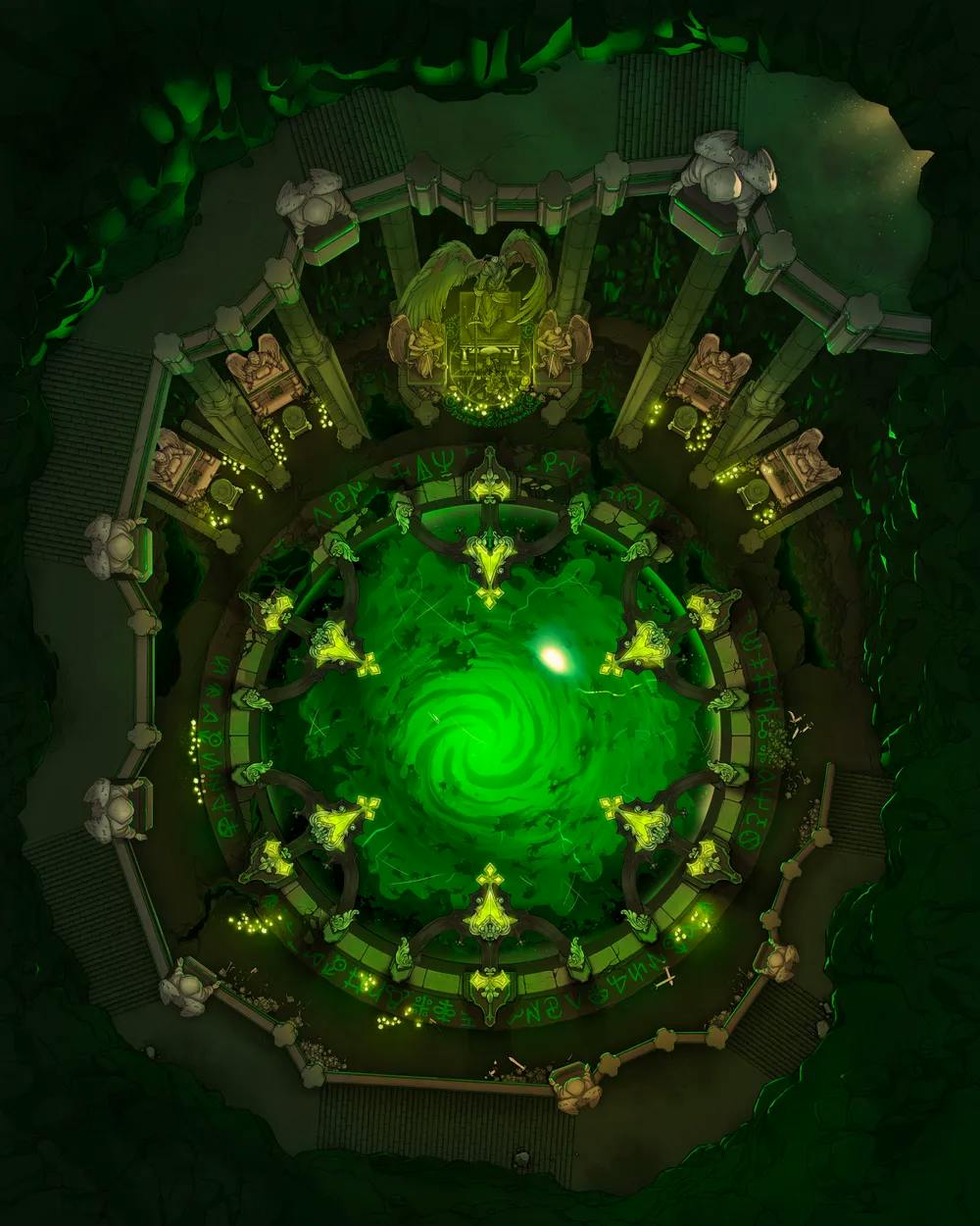 Lich Catacomb map, Emerald variant thumbnail