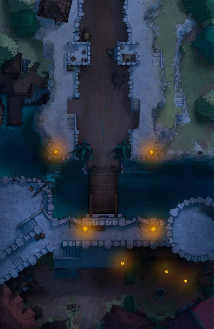 River Stronghold map, Original Night Torches variant