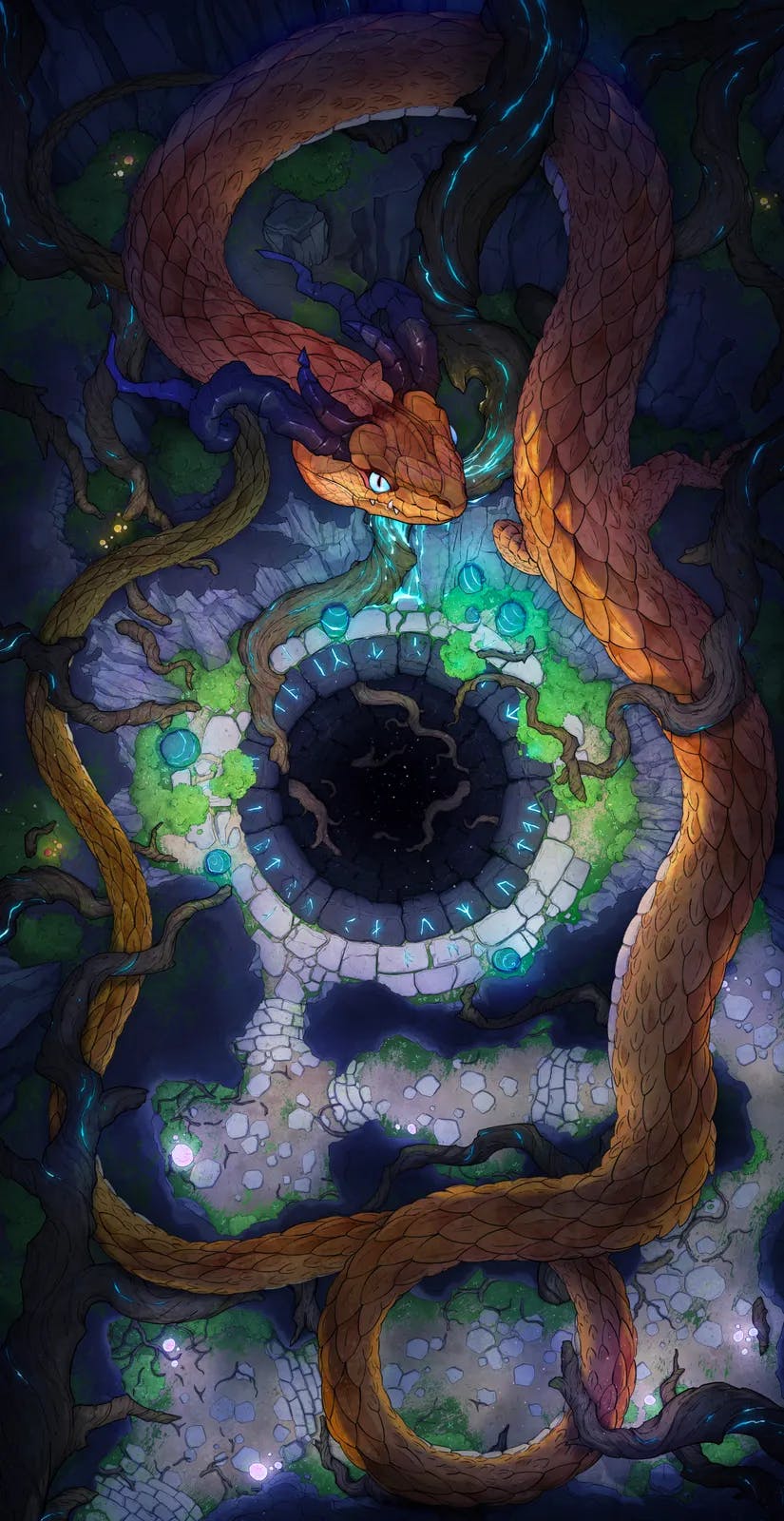 Yggdrasil Roots map, No Magic variant thumbnail