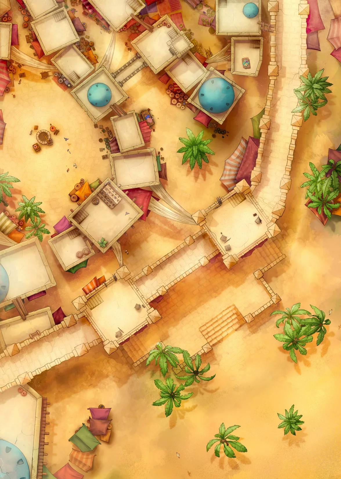 Oasis City map, Desert variant thumbnail
