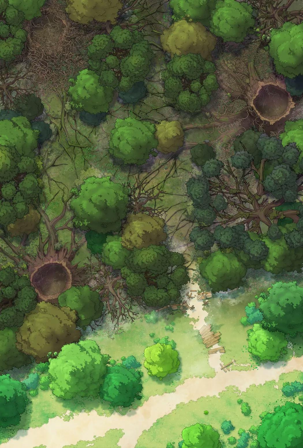 Dark Woods Edge map, Natural variant thumbnail