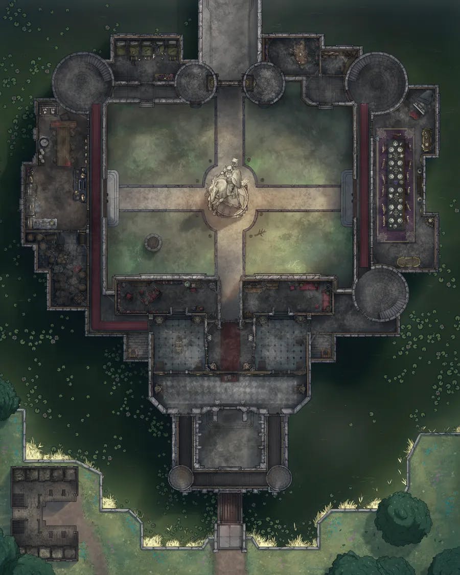 Palace Outer Court map, First Floor Abandoned variant