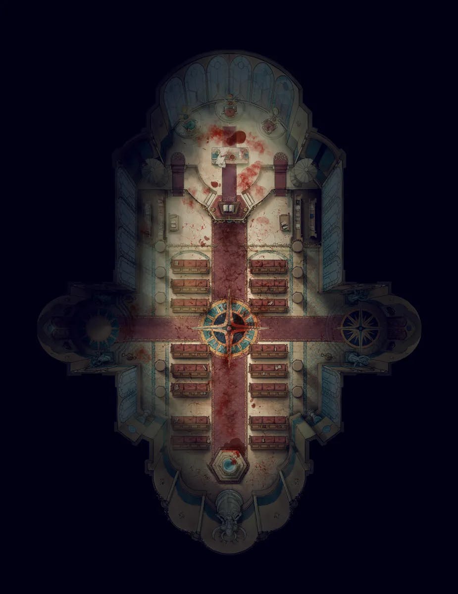 Solar Cathedral map, Massacre Ground Floor variant