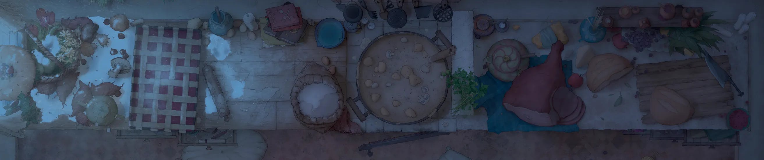 Giant Kitchen map, Snowstorm variant