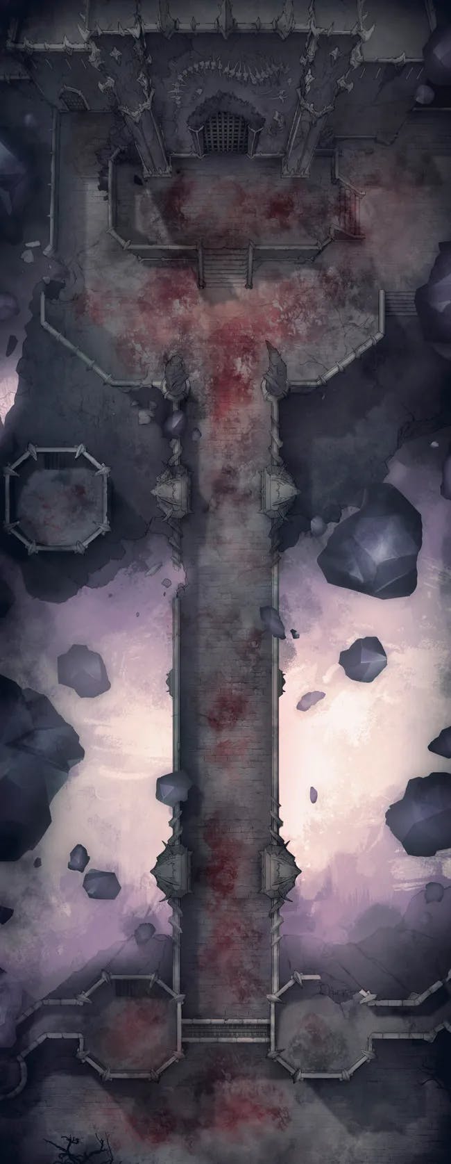 Shadowfell Fortress Bridge map, Bloodbath variant