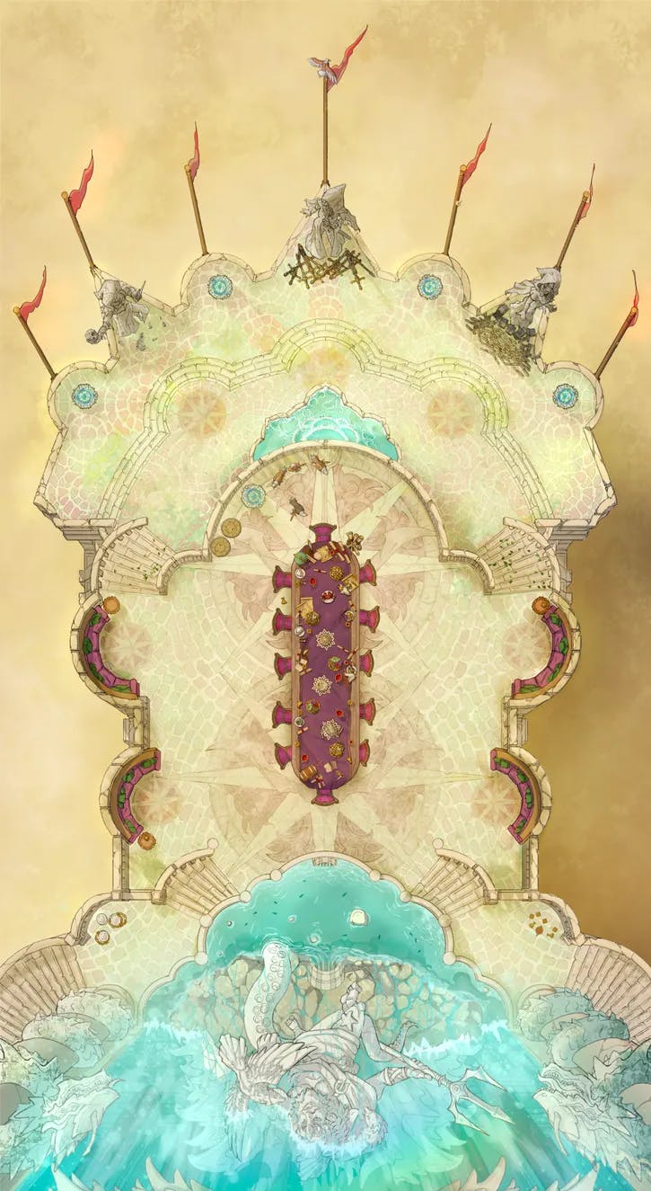 War Room Exterior map, Desert variant