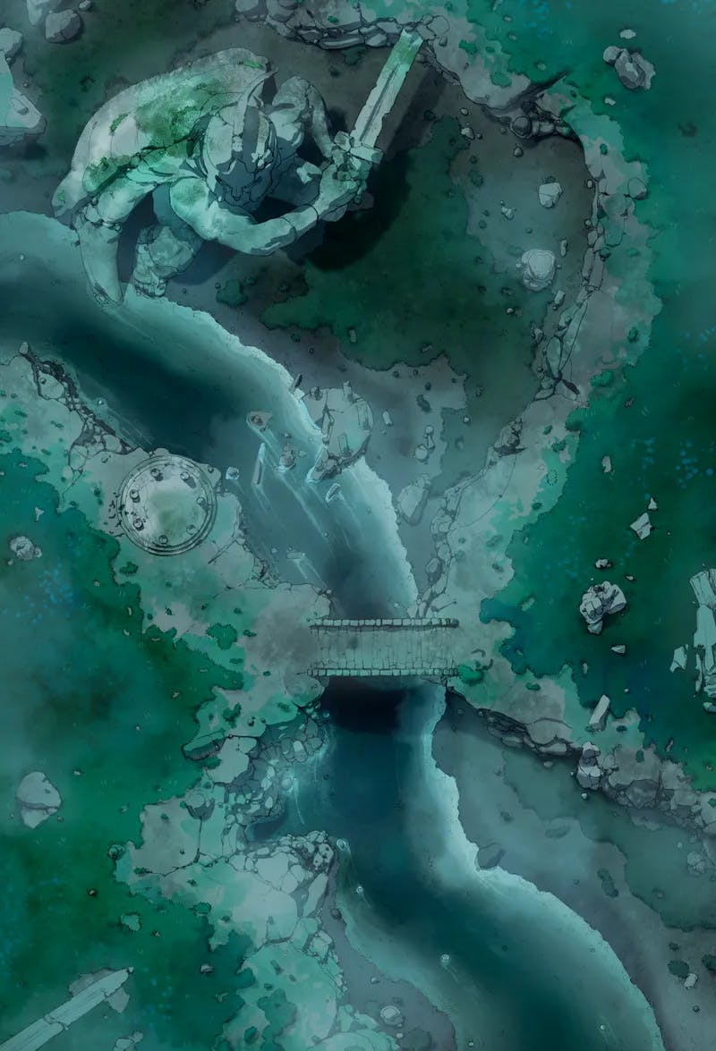 Medusa's Wake map, Dark Cliffs No Soldiers variant thumbnail