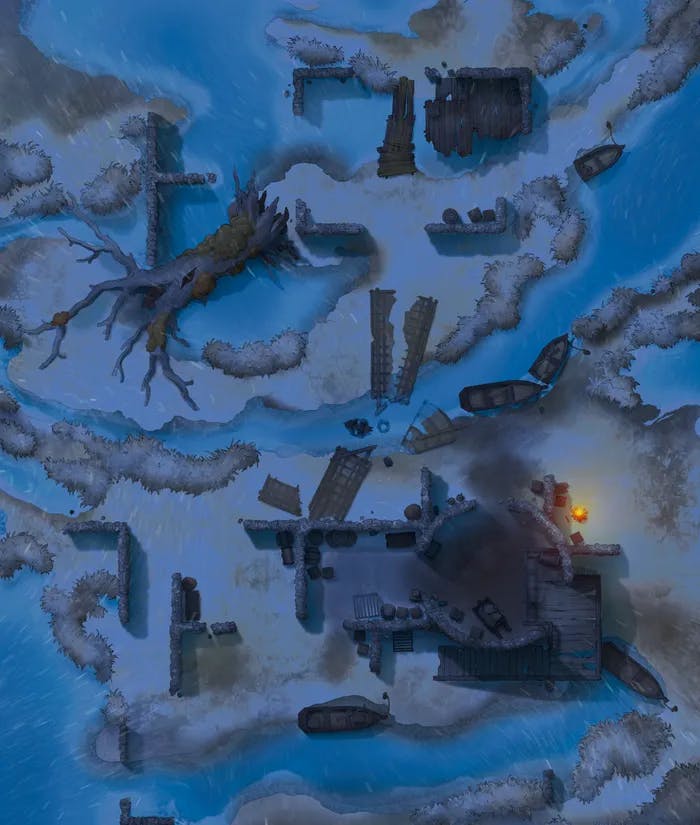 Smuggler's Fen map, Snow variant