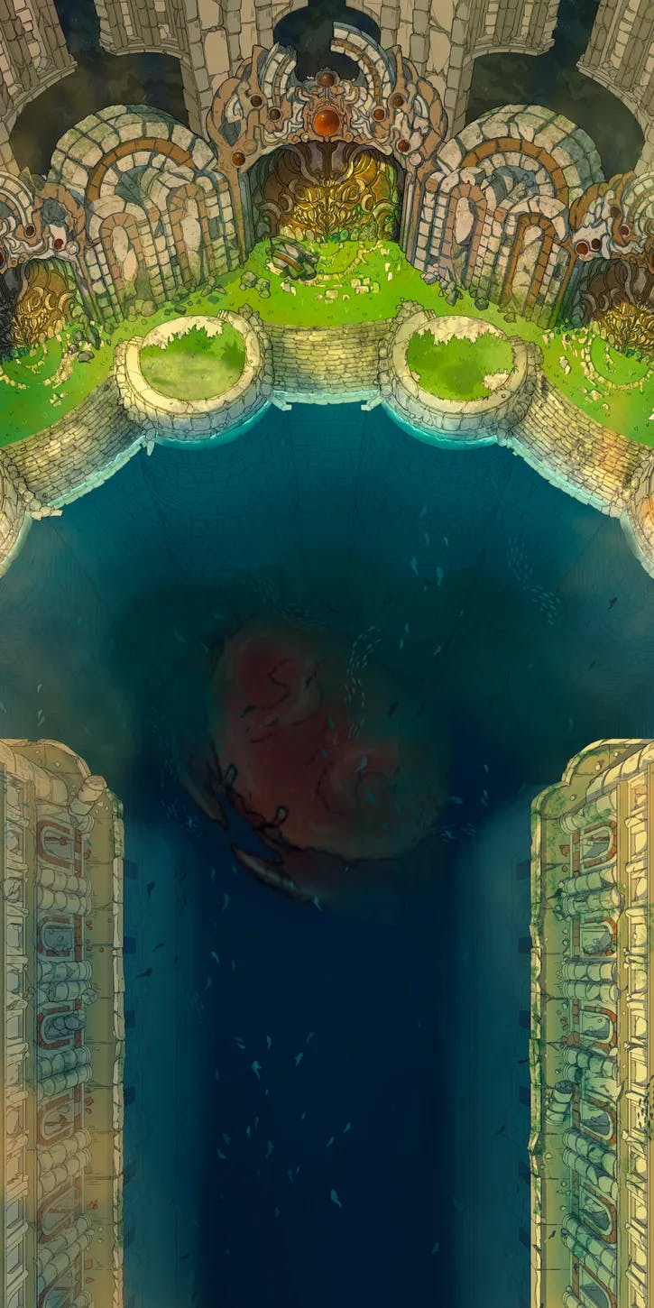 Flooded Fey Ruins map, Crab Queen variant thumbnail