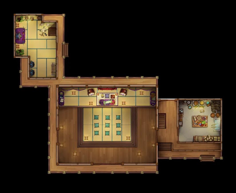 Japanese Castle Interior map, Floor 01 No Background Day variant thumbnail