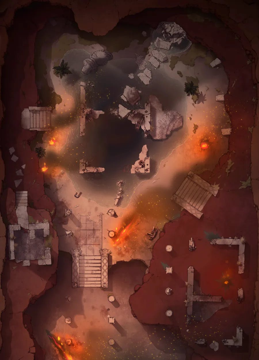 Desert Ruins map, Dragon Fire variant