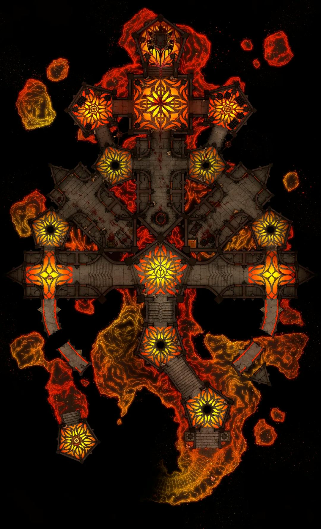 Hellfire Prison map, Glow variant