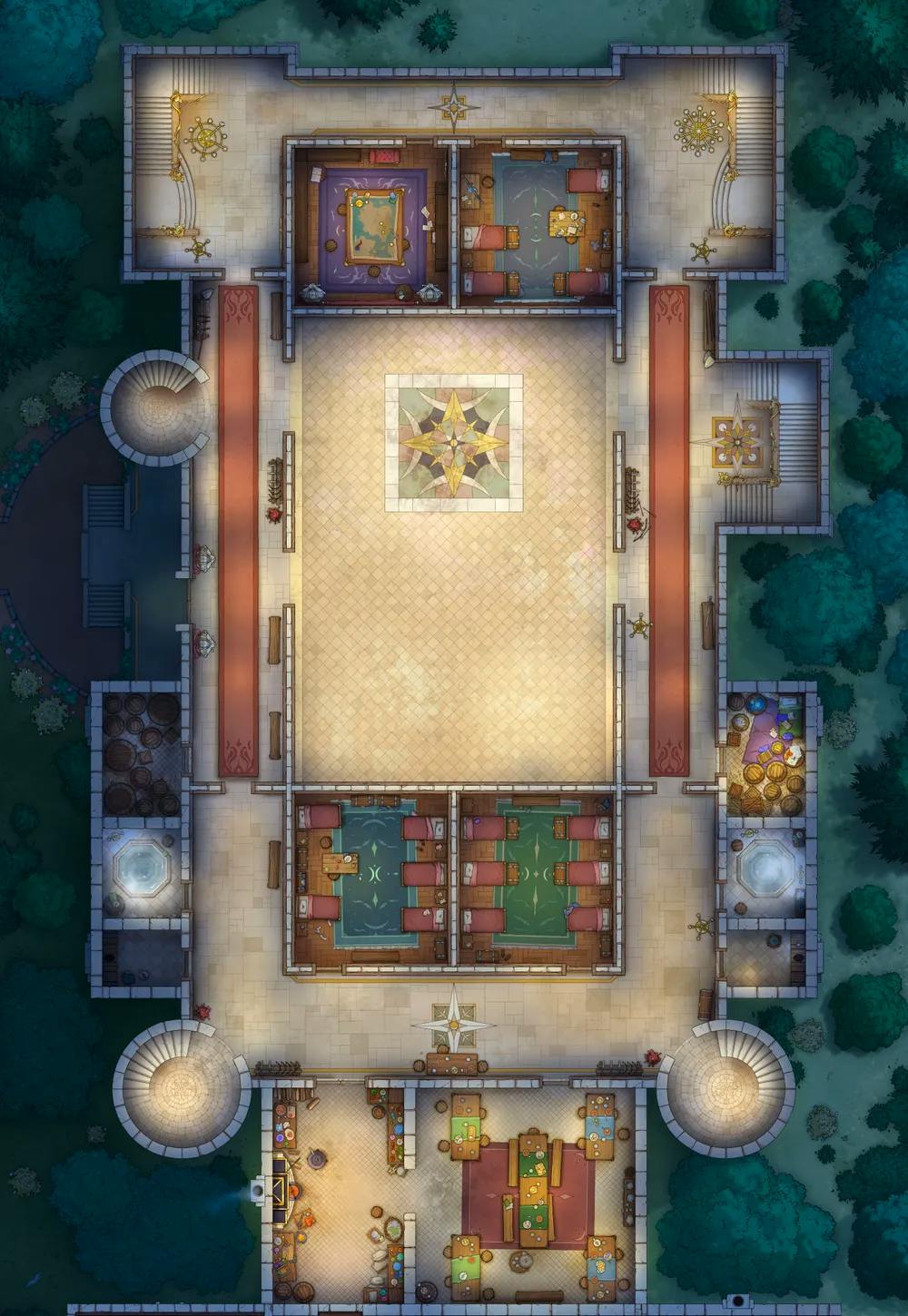 Palace Guard Chambers map, Empty Night variant thumbnail