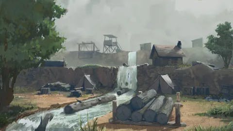 Mountain Logging Camp map, Creeping Fog Stage 1 variant