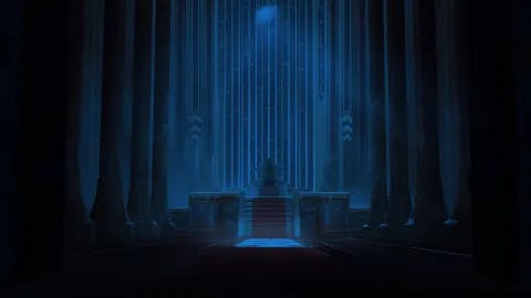 Royal Throne Room map, No Statues Night variant