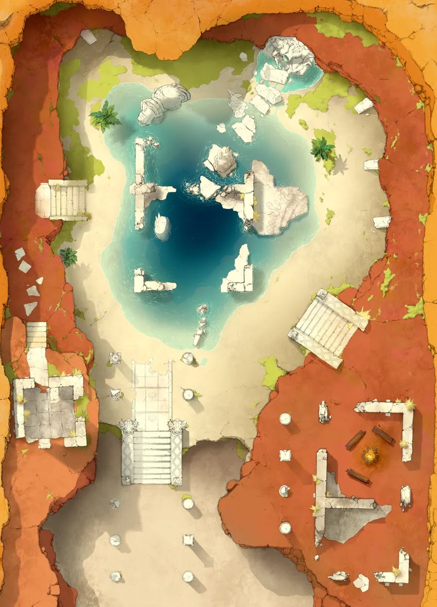 Desert Ruins map, Original Day variant thumbnail