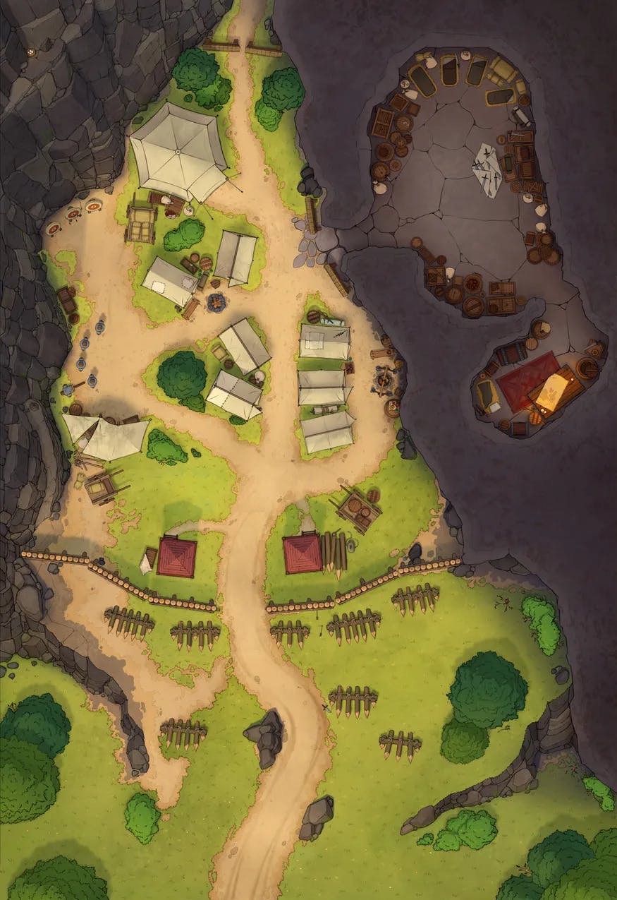 Rebel Camp map, Original Day variant