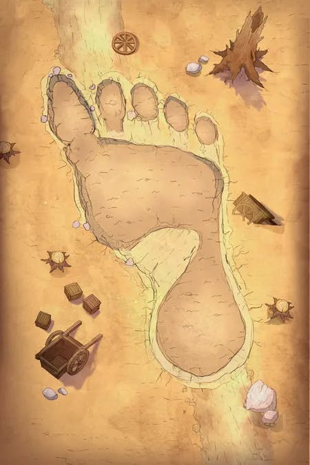 Land Of Giants map, Desert variant