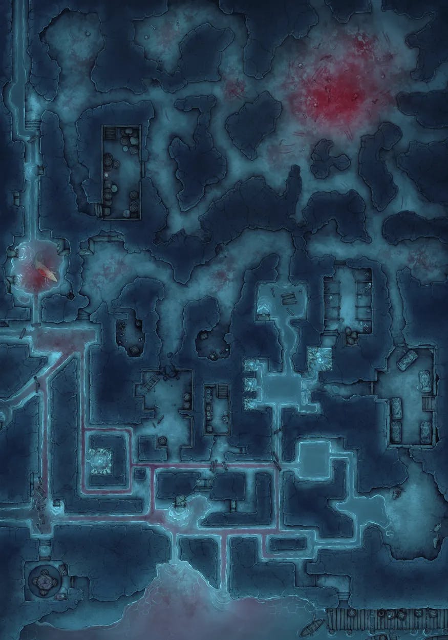 Cavern of the Venom Queen map, Bloody Cave variant