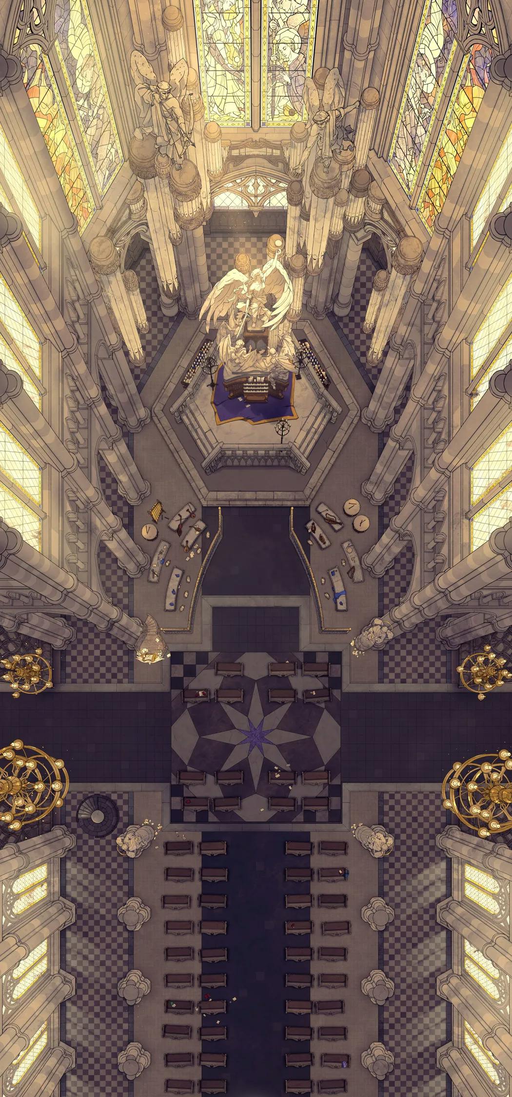 Grand Cathedral Interior map, Original Day variant