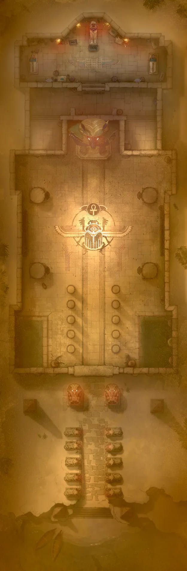 Pharaoh's Tomb map, Sandstorm Day variant