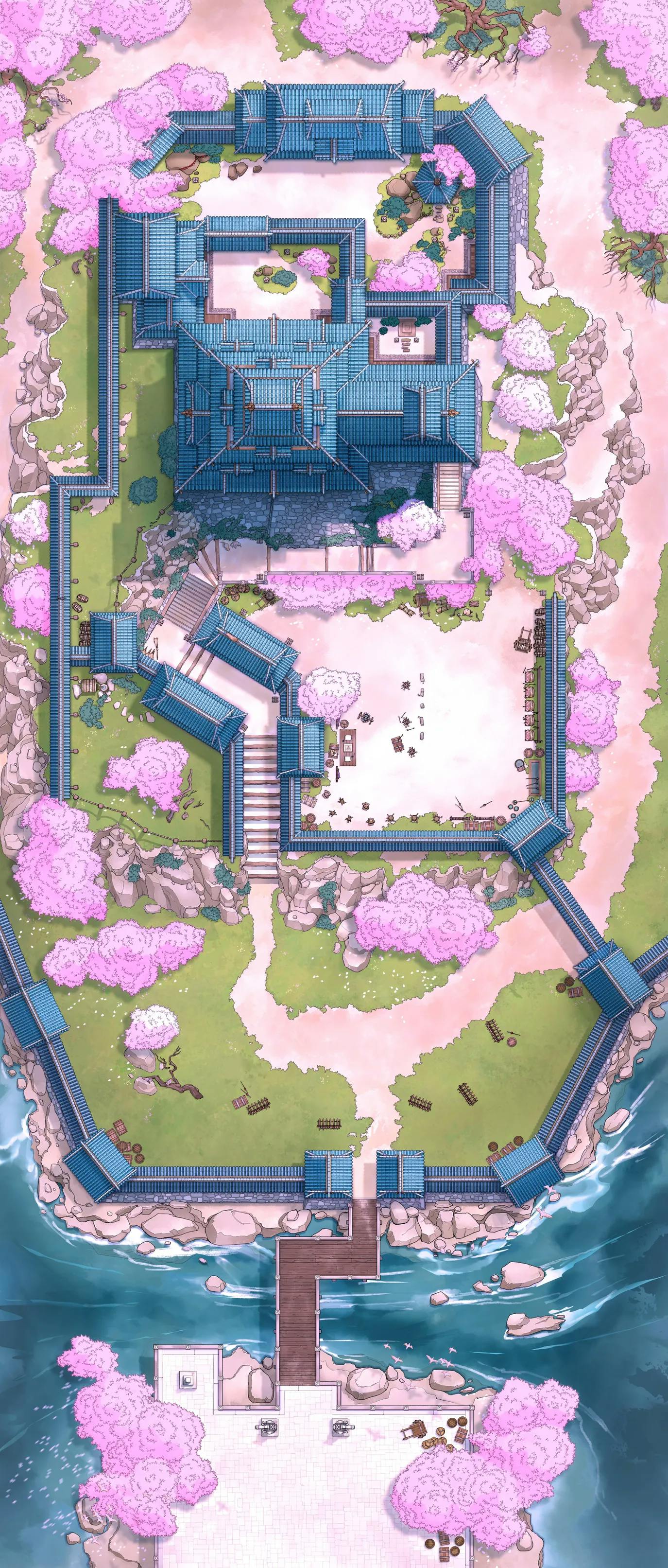 Japanese Castle Exterior map, Spring variant thumbnail