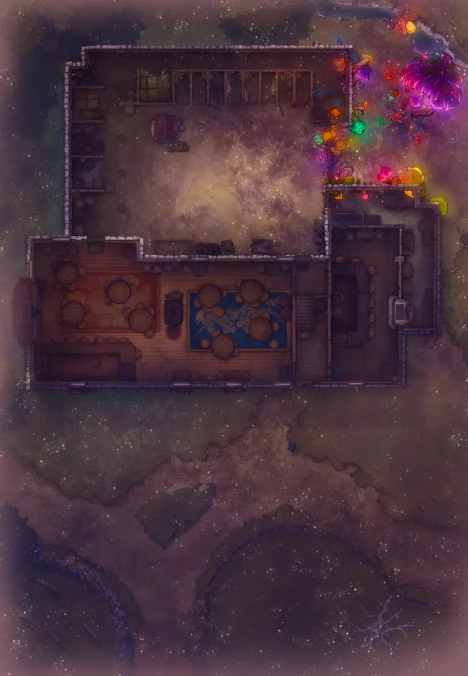 Ages of the Vale: Coaching House map, Indoors Shroom Storm variant