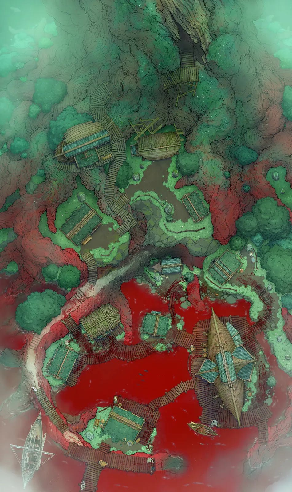 Yggdrasil Village map, Sea of Blood variant thumbnail