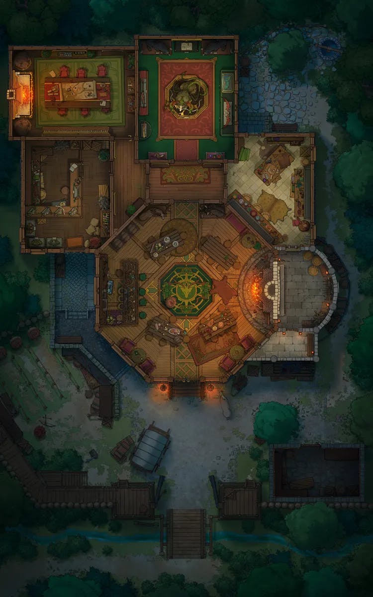 Village Hunting Guild map, Original Night variant
