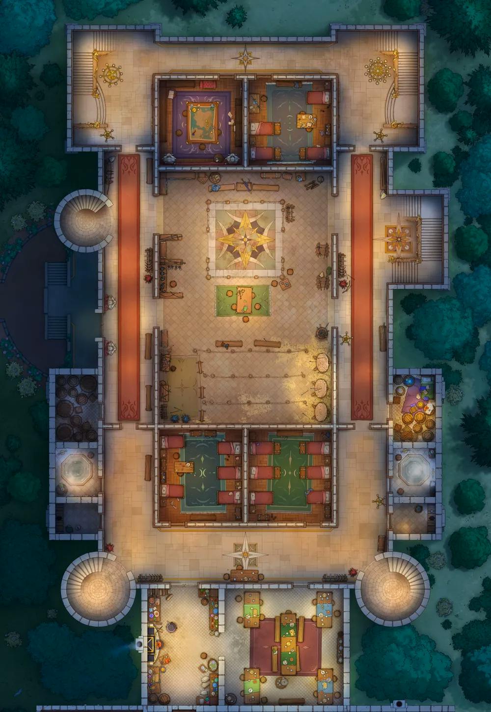 Palace Guard Chambers map, Original Night variant
