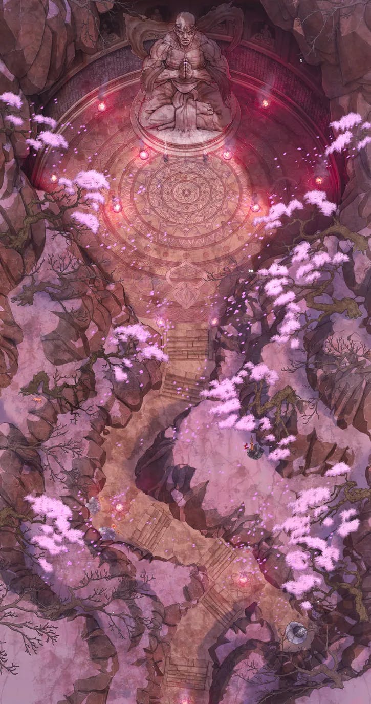 Cave Temple map, Spring variant