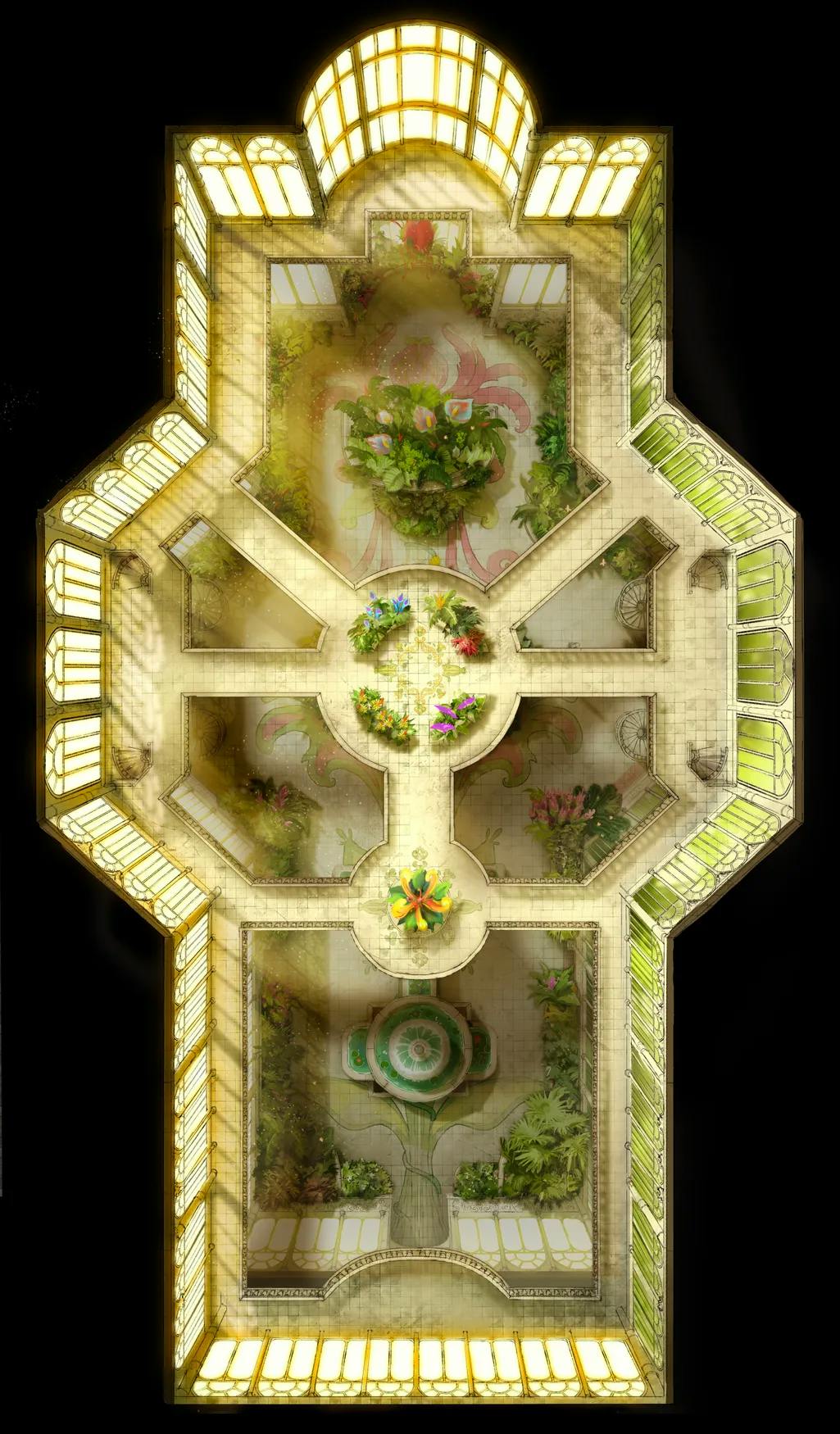 Victorian Greenhouse map, Upstairs Day variant thumbnail