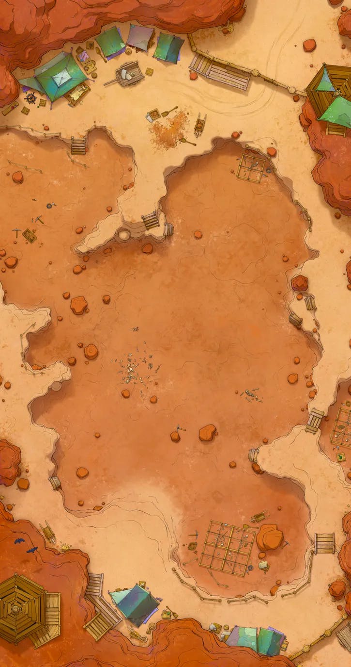 Archaeological Dig map, No Dragon Bones Day variant thumbnail
