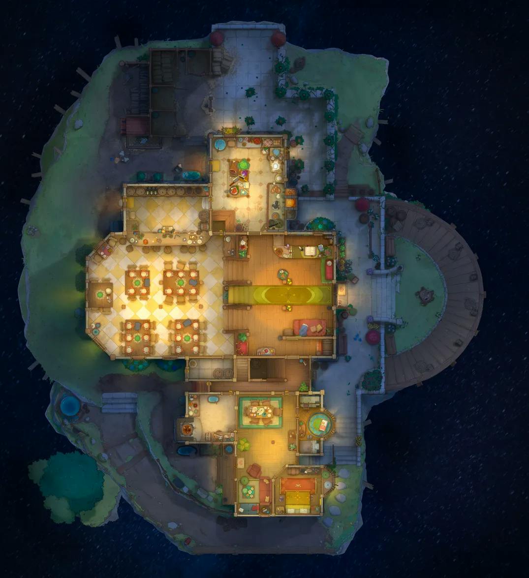 Gryphon Roost Inn map, Astral variant