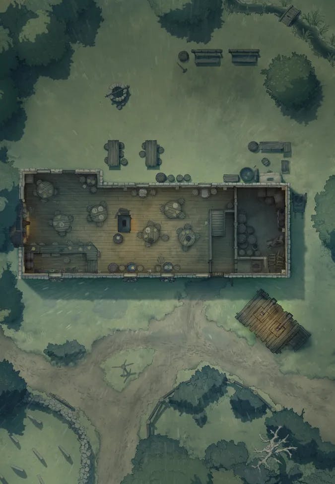 Ages of the Vale: Inn map, Indoors Gallows variant