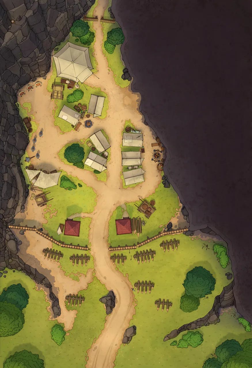 Rebel Camp map, No Cave Day variant thumbnail