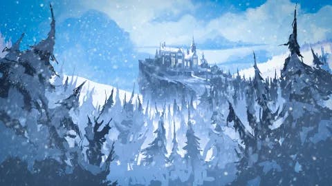 Vampire Mansion map, Winter Day variant