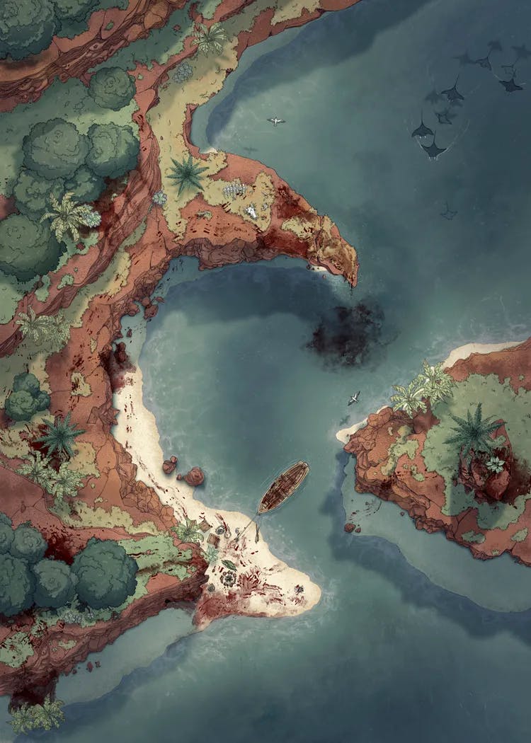 Beachside Cliff map, Massacre variant thumbnail