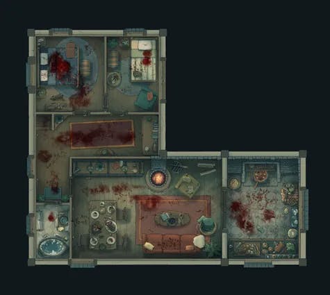 Blacksmith Interior map, Upper Floor Massacre variant thumbnail
